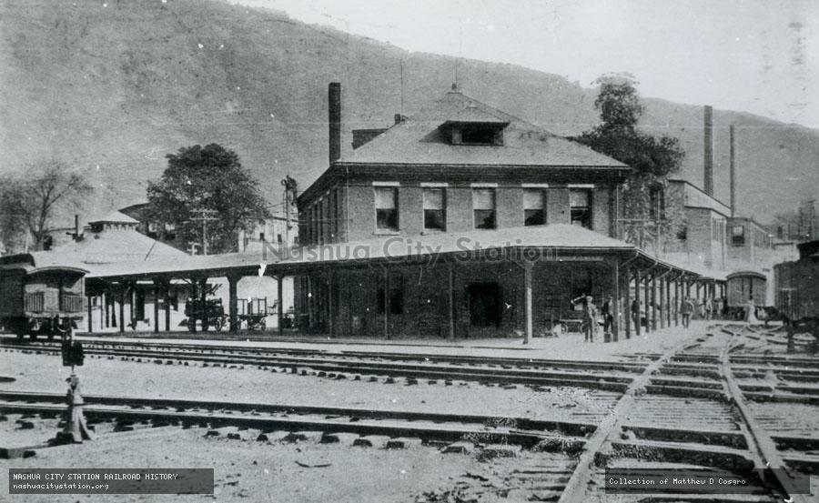 Postcard: Railroad Station, Bellows Falls, Vermont